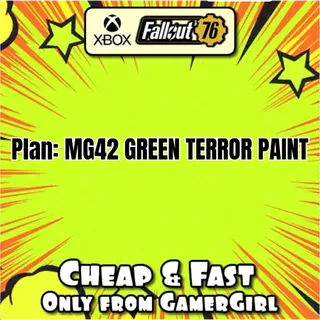 Plan: MG42 Green Terror Paint - NEW PLAN - XBOX