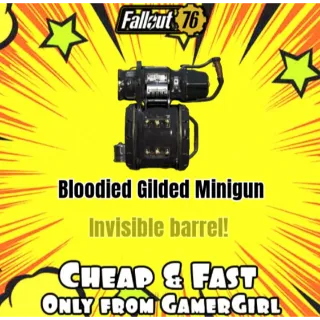HALF INVISIBLE Bloodied GILDED MINIGUN God Roll GLITCH Rare GUN