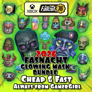 Full Set All 21 Fasnacht Glowing Mask Bundle XBOX 2026