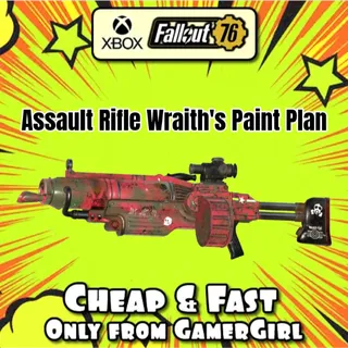 Assault Rifle Wraith's Paint Plan - RARE DROP - XBOX