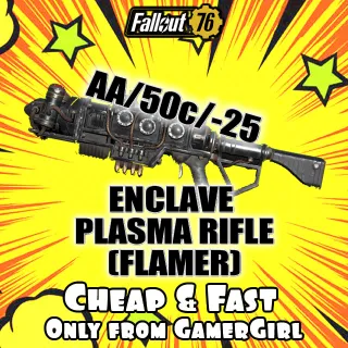 Enclave Plasma Rifle Flamer God Roll AA/50c/-25   XBOX