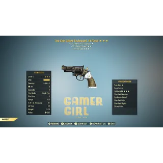 LEGACY TWO SHOT - RAPID - LIGHTWEIGHT .44 GILDED PISTOL