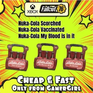 Nuka-Cola Scorched, Vaccinated, My blood is in it - Set Displayable Misc XBOX