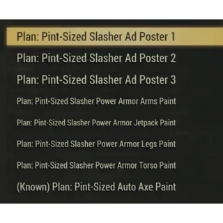  NEW BUNDLE Pint-Sized Slayer Power Armor Paint + Event Plan set - XBOX