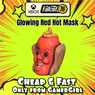  NEW XBOX Glowing Red Hot Mask 2026 XBOX " hotdog "