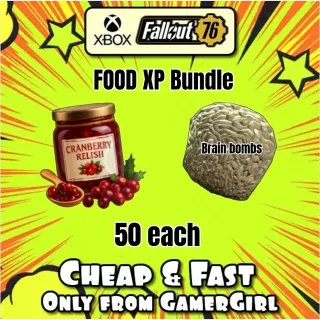 XP FOOD BUFF BUNDLE - CRANBERRY RELISH - BRAIN BOMBS 