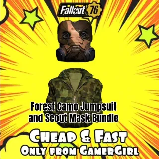 Forest Camo Jumpsuit and the Forest Camo Scout Mask BUNDLE XBOX