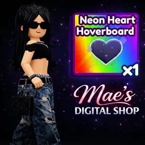 neon heart hoverboard