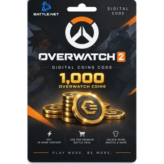 Overwatch 1000 Coins Digital Code 