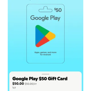 $50.00 USD $50.00 USD Google Play