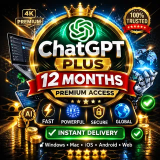 ChatGPT Plus – 12 Months Shared Access | Premium AI | Instant Delivery | Global