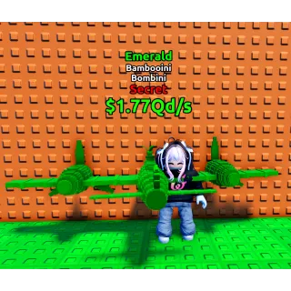 EMERALD BAMBOOINI BOMBINI  - 1.77Qd/S (ESCAPE TSUNAMI BRAINROT)