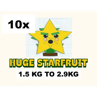 10X STARFRUIT- 1.5KG TO 2.9KG (PLANTS VS BRAINROTS)