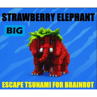 BIG STRAWBERRY ELEPHANT- MAX LEVEL 250 (ESCAPE TSUNAMI FOR BRAINROTS)