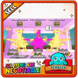 BUNDLE ( RAINBOW & 1B+/s DRAGON CANNELLONI)- STEAL A BRAINROT