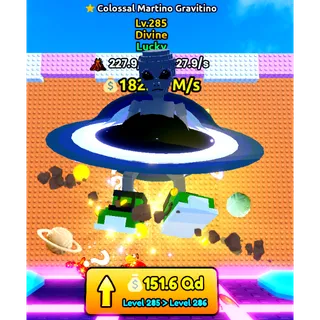 LUCKY COLOSSAL MARTINO GRAVITINO WITH MAGMA & GALAXY TRAITS- ESCAPE TSUNAMI FOR BRAINROTS