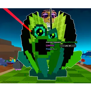 14.6KG HUGE LIMITED PLANT FROZEN-NEON AVACADO ASSASSINO- PLANTS VS BRAINROTS/PLANTS AND BRAINROTS