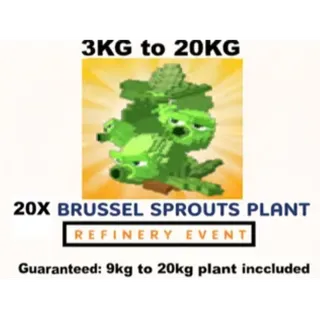 20X BRUSSEL SPROUTS | REFINERY EVENT- 1.5KG TO 20KG (PLANTS VS BRAINROTS)