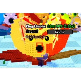 6KG SCORCHED-GOLD KING LIMONE 1M DPS MAX LEVEL (PLANT VS BRAINROT)