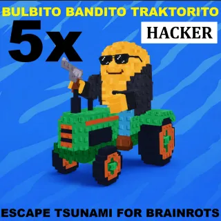 5x BULBITO BANDITO TRAKTORITO- MAX LEVEL 250 (ESCAPE TSUNAMI FOR BRAINROTS)