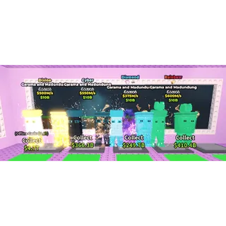 BUNDLE | COLORED ( CYBER, DIVINE AND DIAMOND GARAMA AND MADUNDUNG)- (STEAL A BRAINROT)