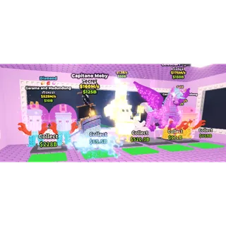 BUNDLE | LOWKY#1 (DIAMOND & GOLD GARAMA, CAPTINO MOBY, CELESTIAL PEGASUS AND DIVINE LA SECRET)- STEAL A BRAINROT