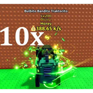 10x BULBITO BANDITO TRAKTORITO- MAX LEVEL 200 (ESCAPE TSUNAMI BRAINROT)