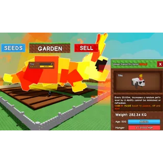 TITANIC/HUGE FRENCH FRY FERRET| 283.34KG MAX LEVEL- GROW A GARDEN