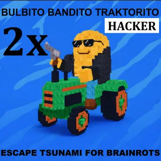 2x BULBITO BANDITO TRAKTORITO- MAX LEVEL 250 (ESCAPE TSUNAMI FOR BRAINROTS)