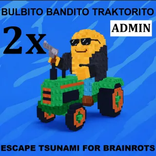 2x BULBITO BANDITO TRAKTORITO- MAX LEVEL 250 (ESCAPE TSUNAMI FOR BRAINROTS)