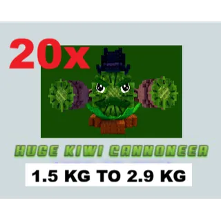 20X KIWI CANNONEER 1.5KG TO 2.9KG- (PLANTS VS BRAINROTS)