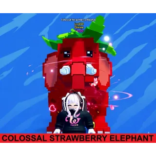 COLOSSAL STRAWBERRY ELEPHANT- LEVEL 230 (ESCAPE TSUNAMI FOR BRAINROTS)