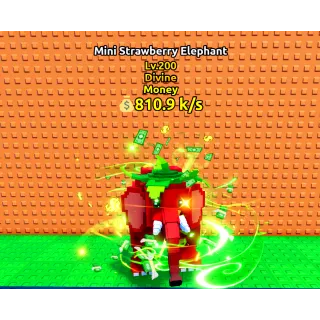 MINI STRAWBERRY ELEPHANT- MAX LEVEL 200 (ESCAPE TSUNAMI BRAINROT)