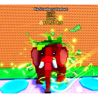 BIG STRAWBERRY ELEPHANT- MAX LEVEL 200 (ESCAPE TSUNAMI BRAINROT)