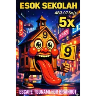 5X UFO ESOK SEKOLAH- ESCAPE TSUNAMI FOR BRAINROT