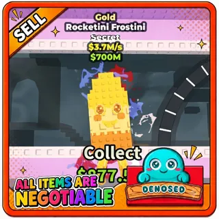GOLD ROCKETINI FROSTINI- STEAL A BRAINROT
