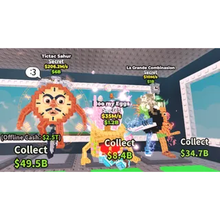 LA EASTER GRANDE PACK |  ( NOO MY EGGS & LA GRANDE COMBINASION & TICTAC SAHUR) - STEAL A BRAINROT