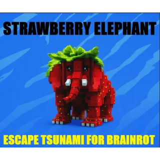 STRAWBERRY ELEPHANT- MAX LEVEL 200 (ESCAPE TSUNAMI FOR BRAINROTS)