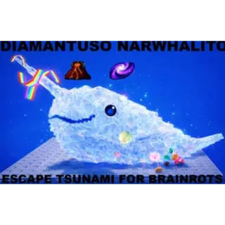 3X COLOSSAL DIAMANTUSO NARWHALITO WITH MAGMA & GALAXY TRAITS- ESCAPE TSUNAMI FOR BRAINROTS