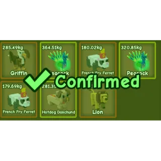 RAINBOW AGE PET BUNDLE(30 seconds 50age/level added) | ALL MAX LEVEL- GROW A GARDEN