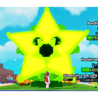 9.9KG SEMI TITANIC NEON STARFRUIT 4.9M DPS MAX LEVEL (PLANT VS BRAINROT)