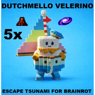 5X BIG DUTCMELLO VELERINO WITH MAGMA & GALAXY TRAITS- (ESCAPE TSUNAMI FOR BRAINROTS)