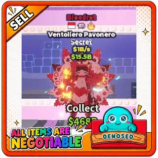 BLOODROT VENTOLIERO PAVONERO| 1B/s STEAL A BRAINROT