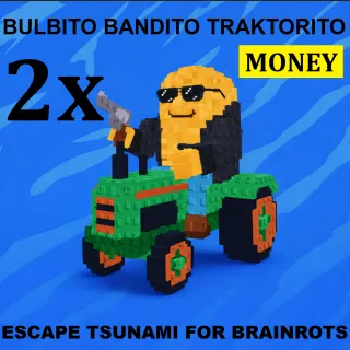 2x BULBITO BANDITO TRAKTORITO- MAX LEVEL 250 (ESCAPE TSUNAMI FOR BRAINROTS)