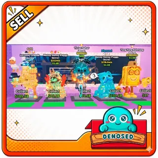 BUNDLE | LOWKY#3 (LA LUCKY GRANDE, MONEY PUGGY, CYBER TICTAC SAHUR & TANG TANG KALETANG)- STEAL A BRAINROT