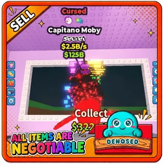 CURSED CAPITANO MOBY |2.5B/s- STEAL A BRAINROT