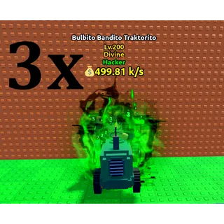 3x BULBITO BANDITO TRAKTORITO- MAX LEVEL 200 (ESCAPE TSUNAMI BRAINROT)