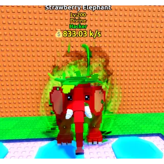 STRAWBERRY ELEPHANT- MAX LEVEL 200 (ESCAPE TSUNAMI BRAINROT)