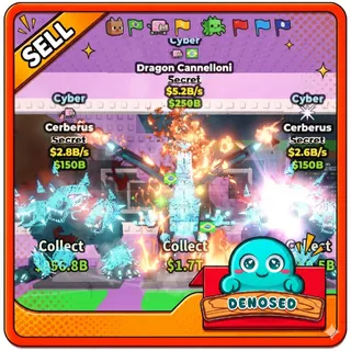 BUNDLE (CYBER BRAINROTS: CYBER DRAGON AND 2 CYBER CERBERUS) - STEAL A BRAINROT