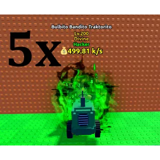 5x BULBITO BANDITO TRAKTORITO- MAX LEVEL 200 (ESCAPE TSUNAMI BRAINROT)